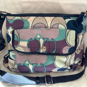 Vintage Coach Multicolor Crossbody